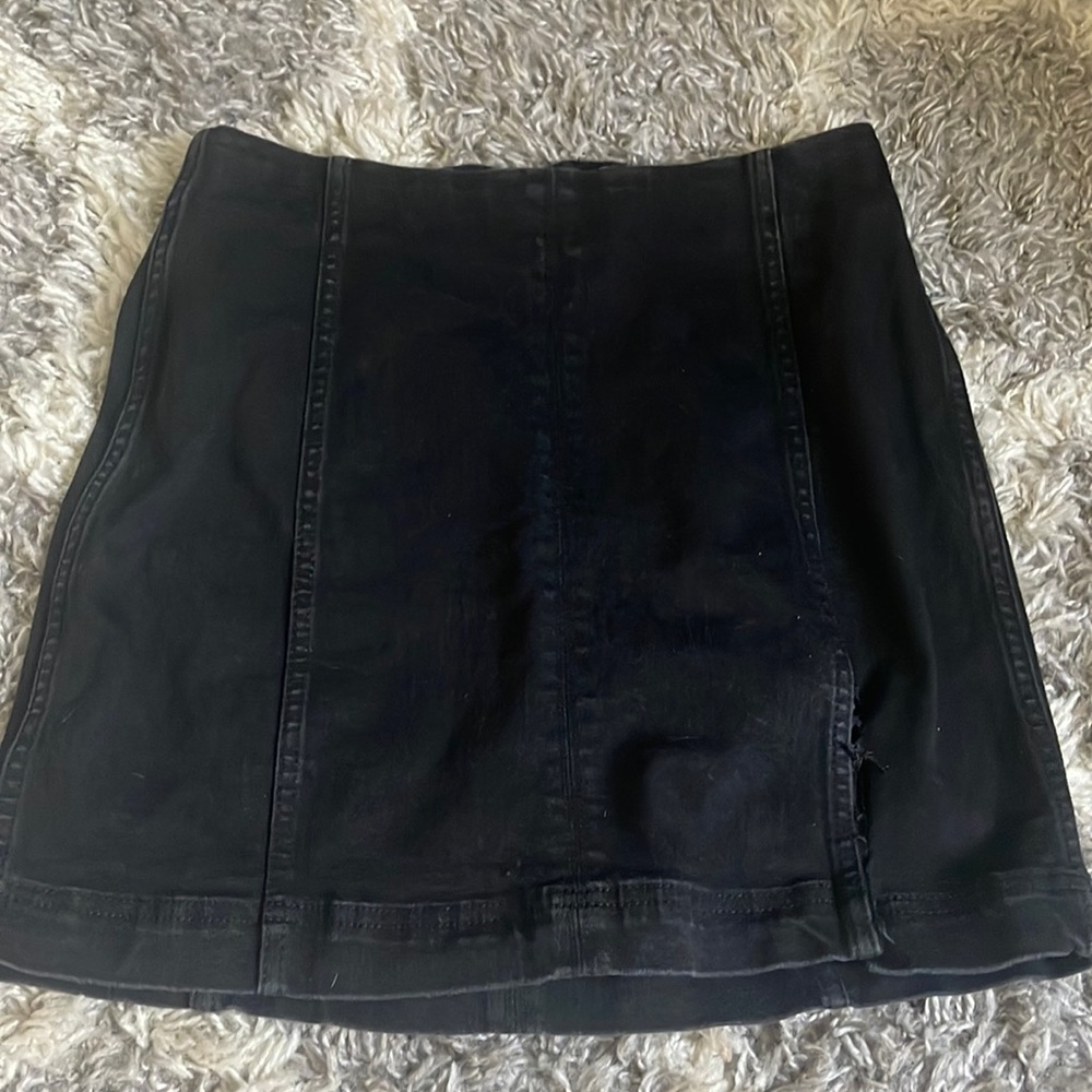 Black Jean Skirt, Size 4